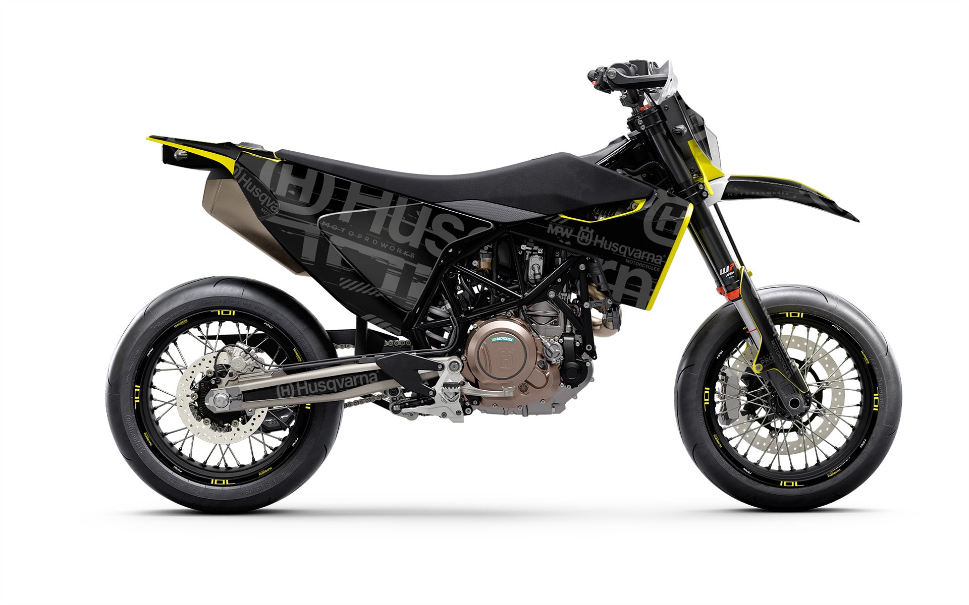 Husqvarna 701 SM GRAPHICS - "Disruptor" (Black) - MotoProWorks