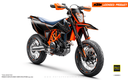 KTM 690 Enduro GRAPHICS - "Fuel" (Black) - MotoProWorks
