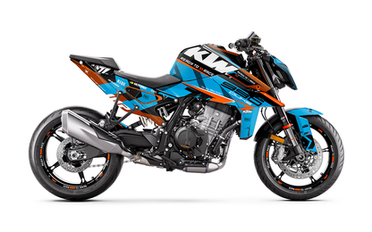KTM 990 Duke GRAPHICS - "Rasorblade" (Blue) - MotoProWorks