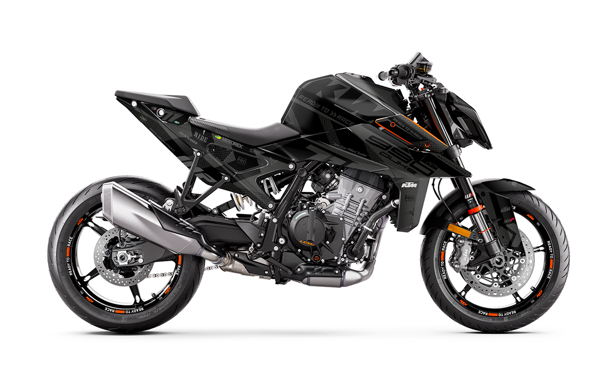 KTM 990 Duke GRAPHICS - "Rasorblade" (Stealth) - MotoProWorks