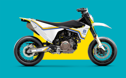 Husqvarna 701 GRAPHICS - "Regal" (White) - MotoProWorks