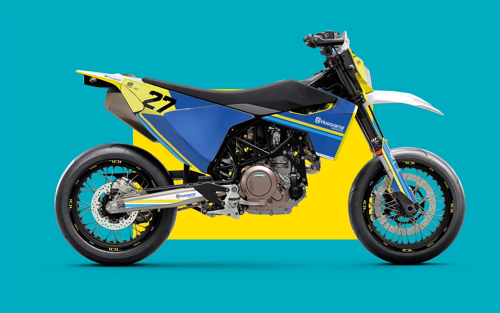 Husqvarna 701 GRAPHICS - "Duoline" (Blue) - MotoProWorks