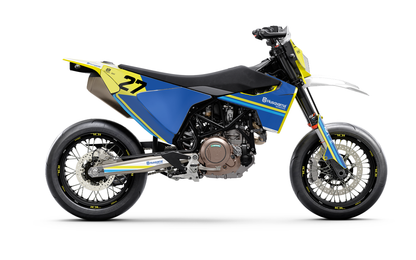 Husqvarna 701 GRAPHICS - "Duoline" (Blue) - MotoProWorks