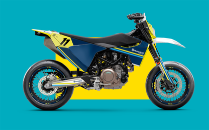 Husqvarna 701 GRAPHICS - "Duoline" (Husqvarna Blue) - MotoProWorks
