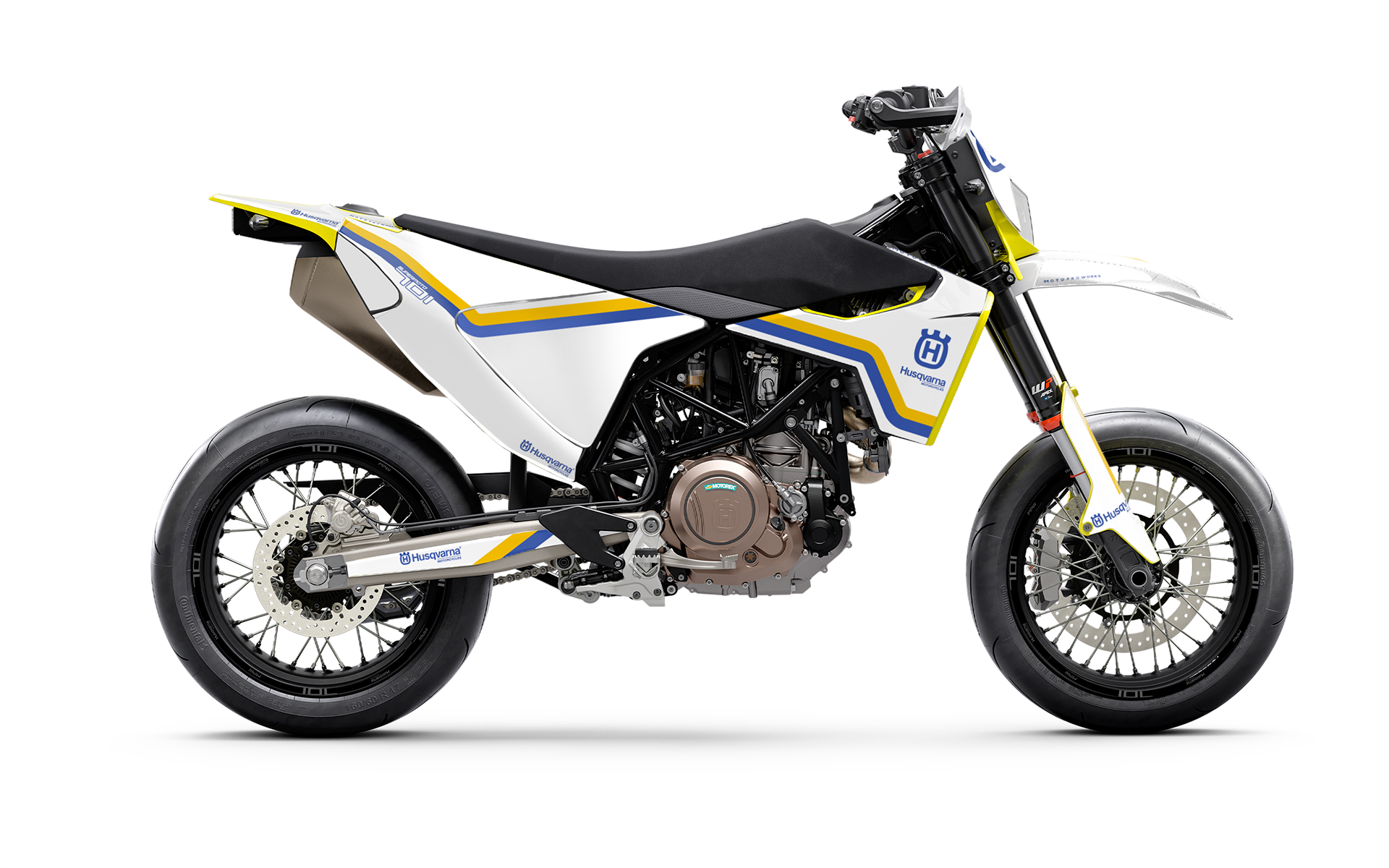Husqvarna 701 GRAPHICS - "Regal" (White) - MotoProWorks