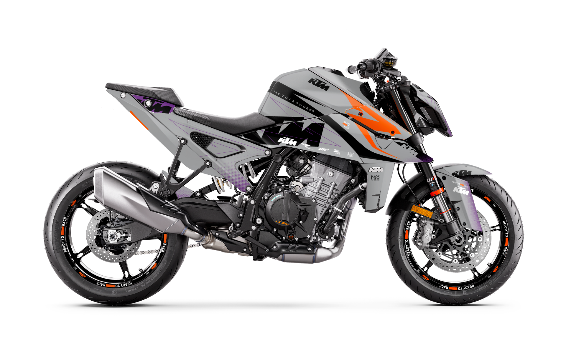 KTM 990 Duke GRAPHICS - "Revel" (Chalk) - MotoProWorks