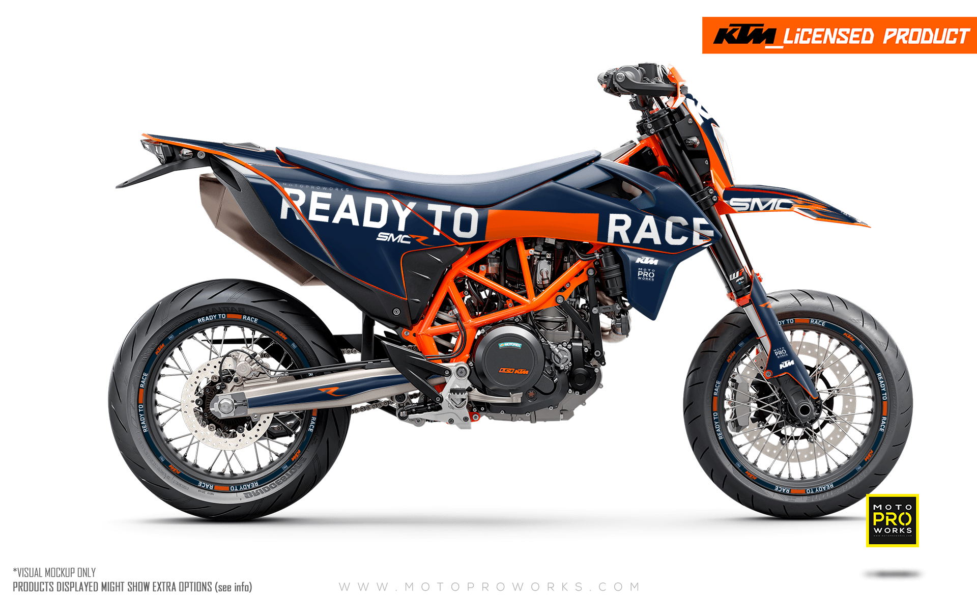 KTM 690 Enduro GRAPHICS - "Ready To Race 2.0" (Blue) - MotoProWorks