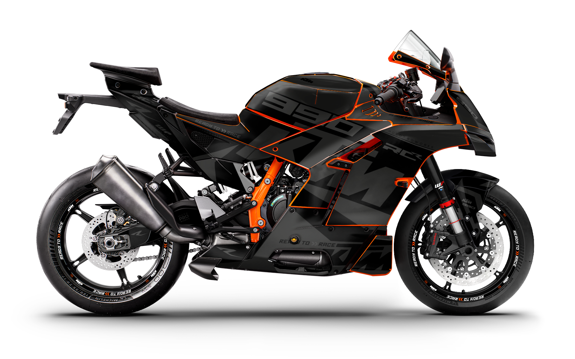 KTM 990 RC R GRAPHICS - "Torque" (Black) - MotoProWorks