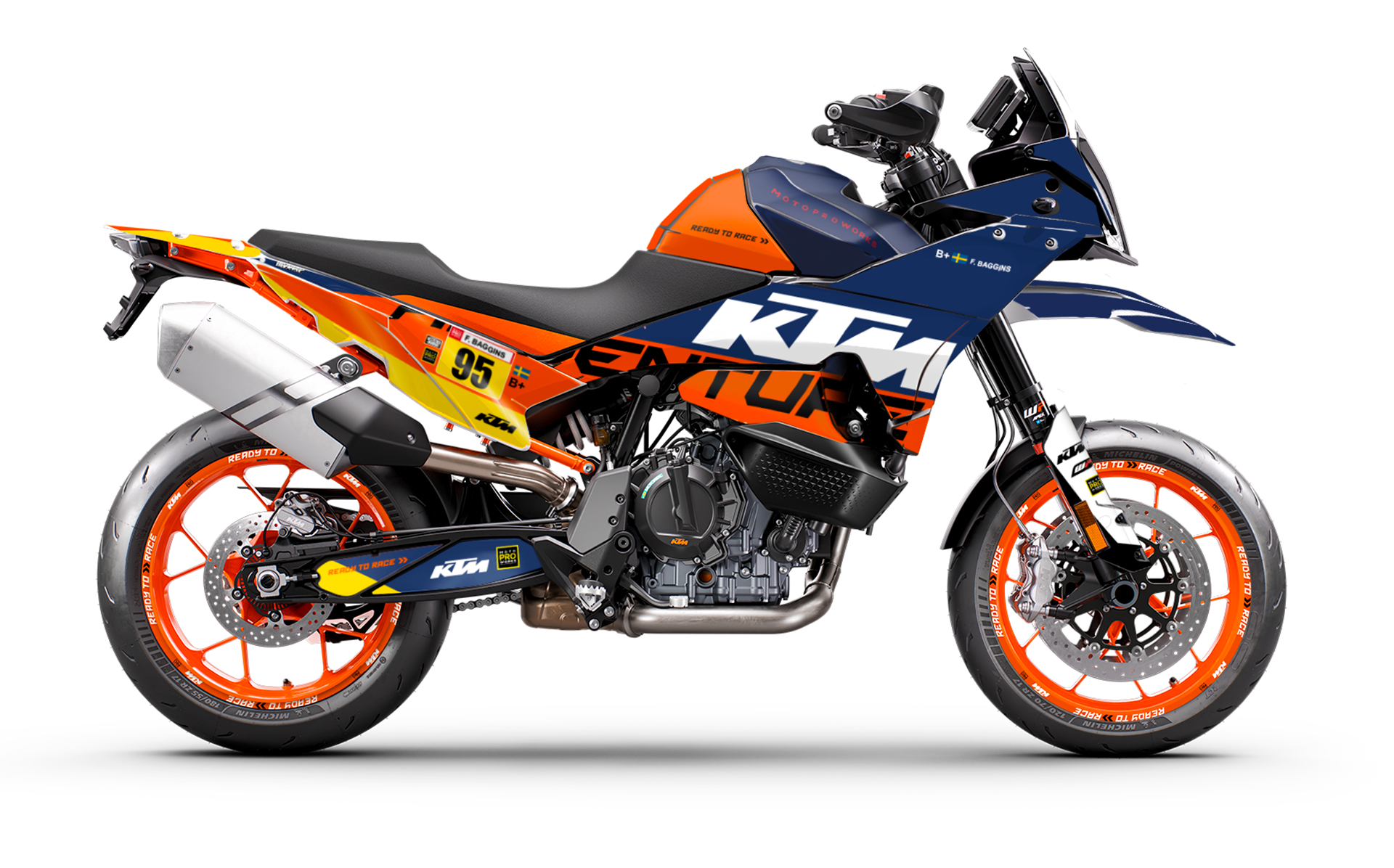 KTM 890 SMT GRAPHICS - "Waypointer" (Dawn) - MotoProWorks