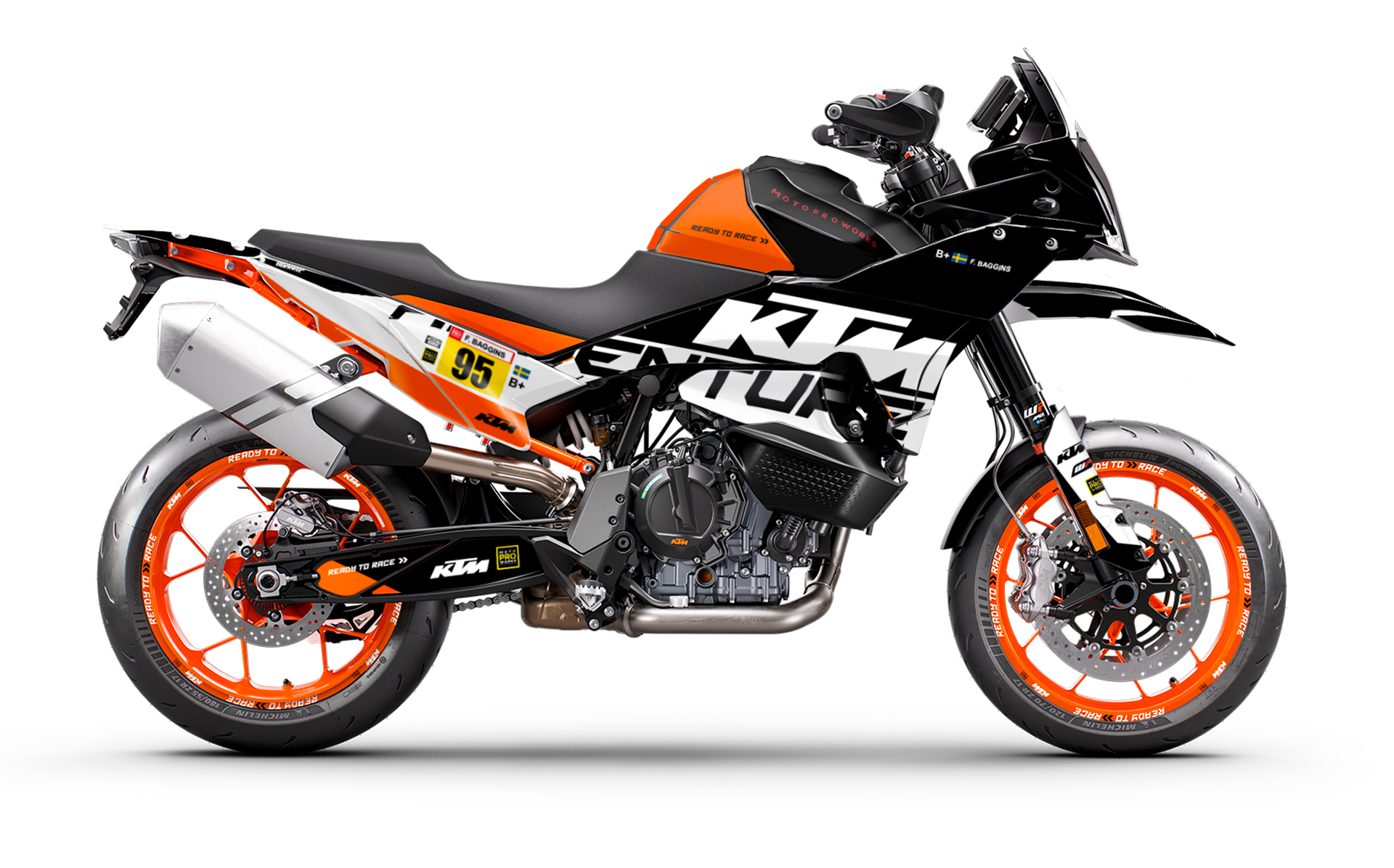 KTM 890 SMT GRAPHICS - "Waypointer" (Night) - MotoProWorks