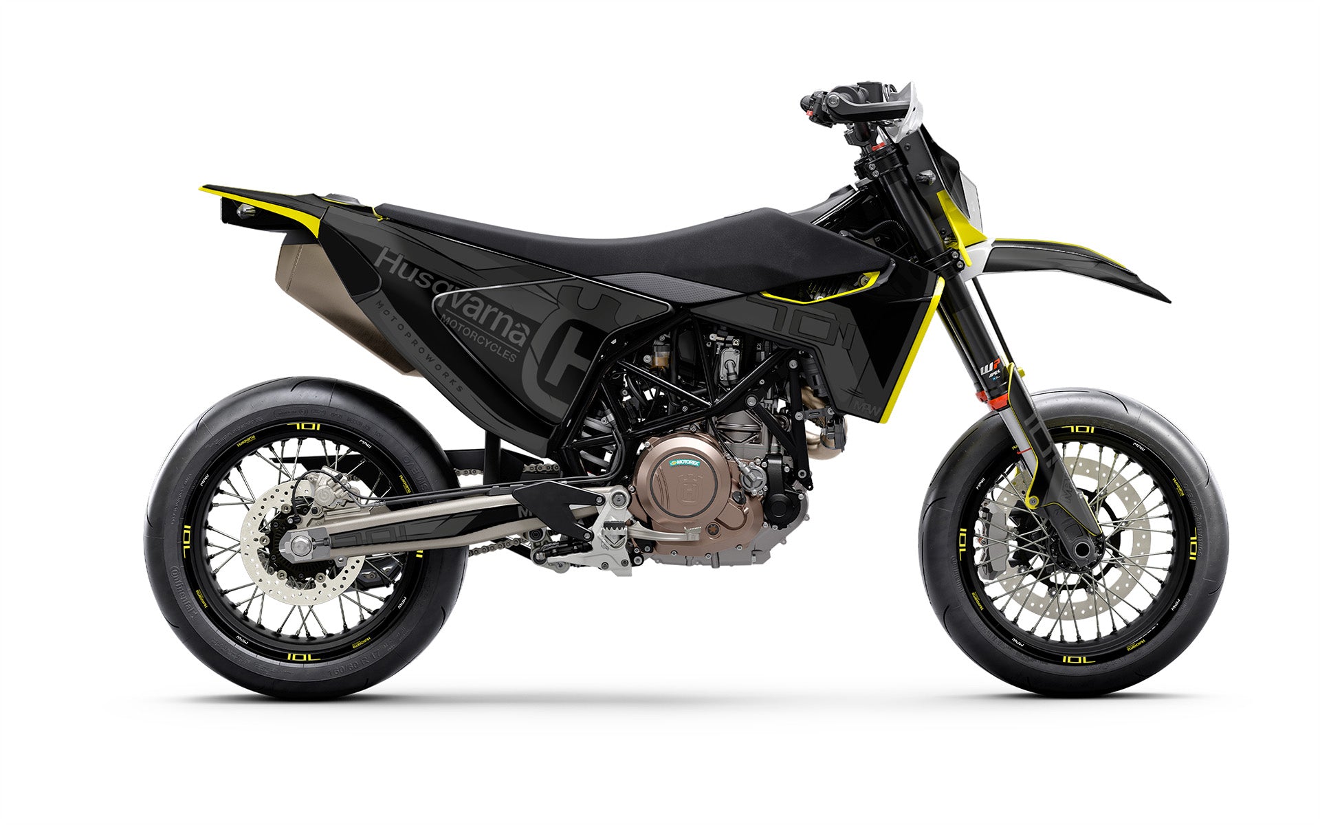 Husqvarna 701 SM GRAPHICS - "Celltrace" (Black) - MotoProWorks