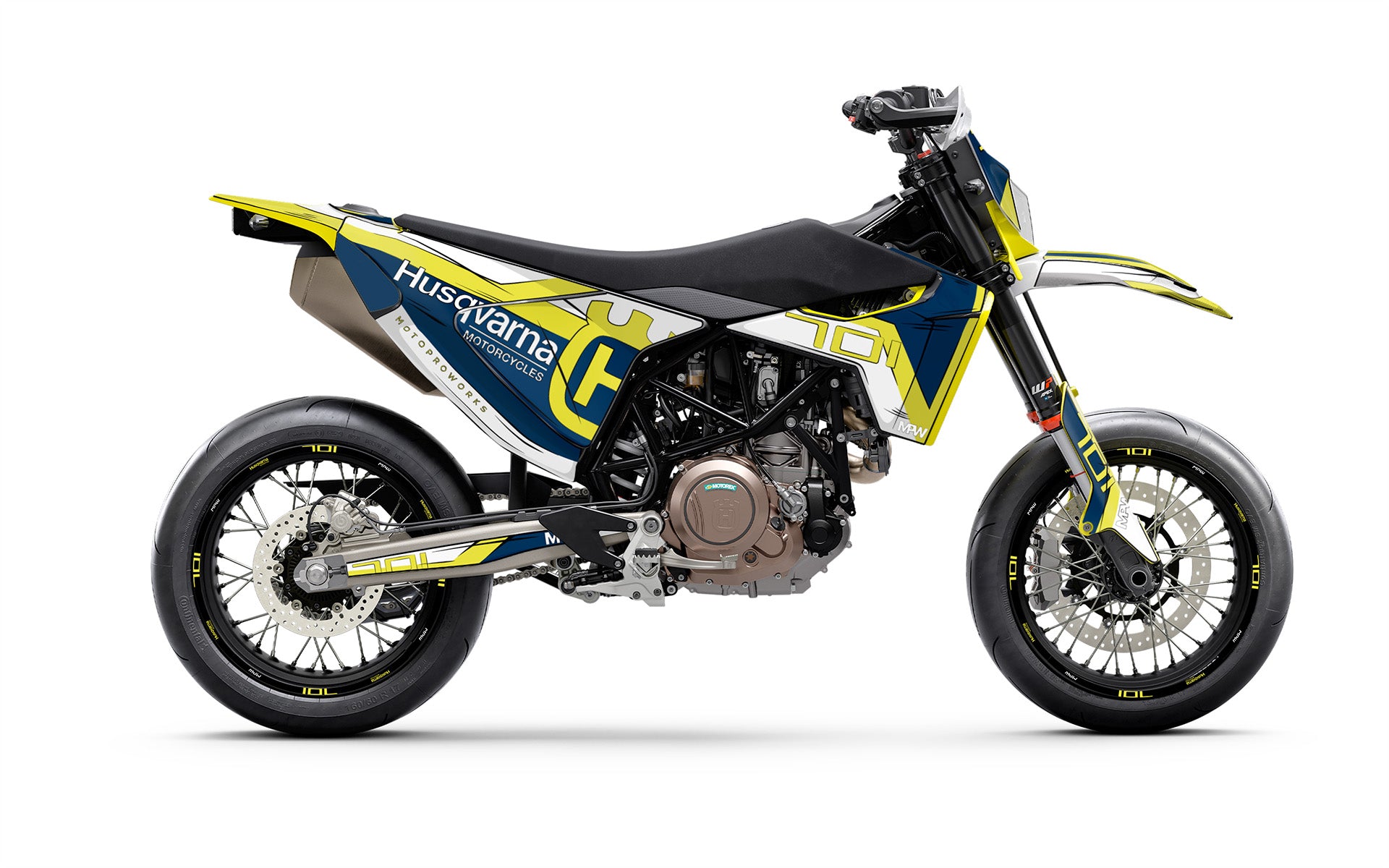 Husqvarna 701 SM GRAPHICS - "Celltrace" (Blue) - MotoProWorks