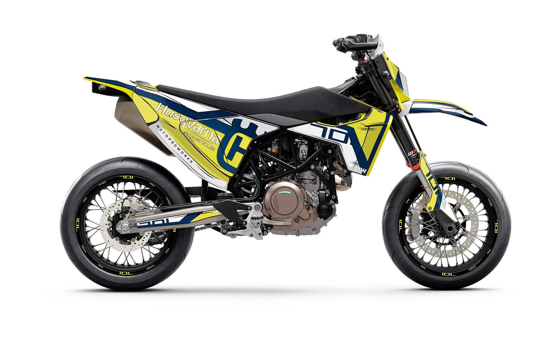 Husqvarna 701 SM GRAPHICS - "Celltrace" (Yellow) - MotoProWorks