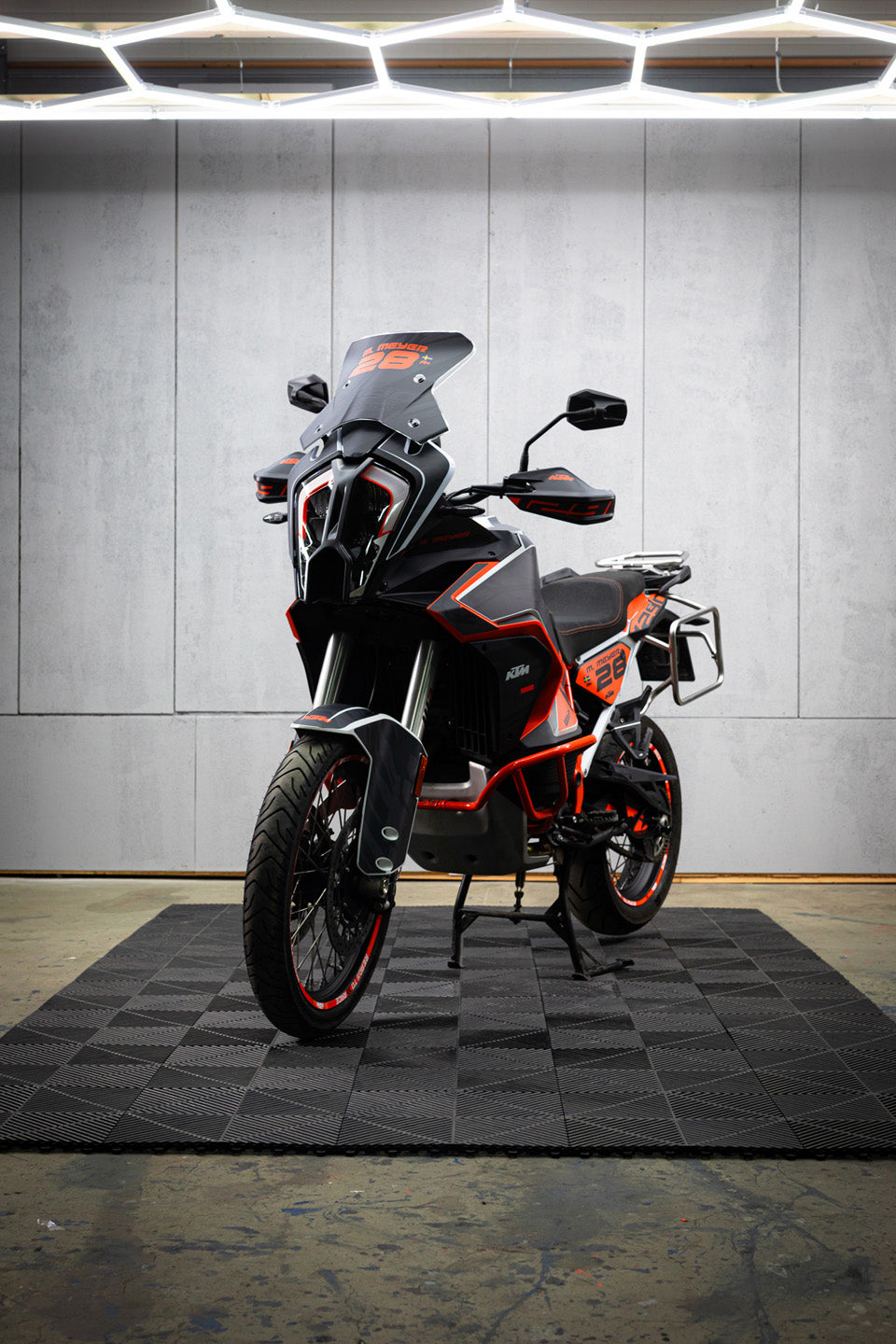 KTM 1290 Super Adventure GRAPHICS - "Fragment" (Black/Orange) - MotoProWorks
