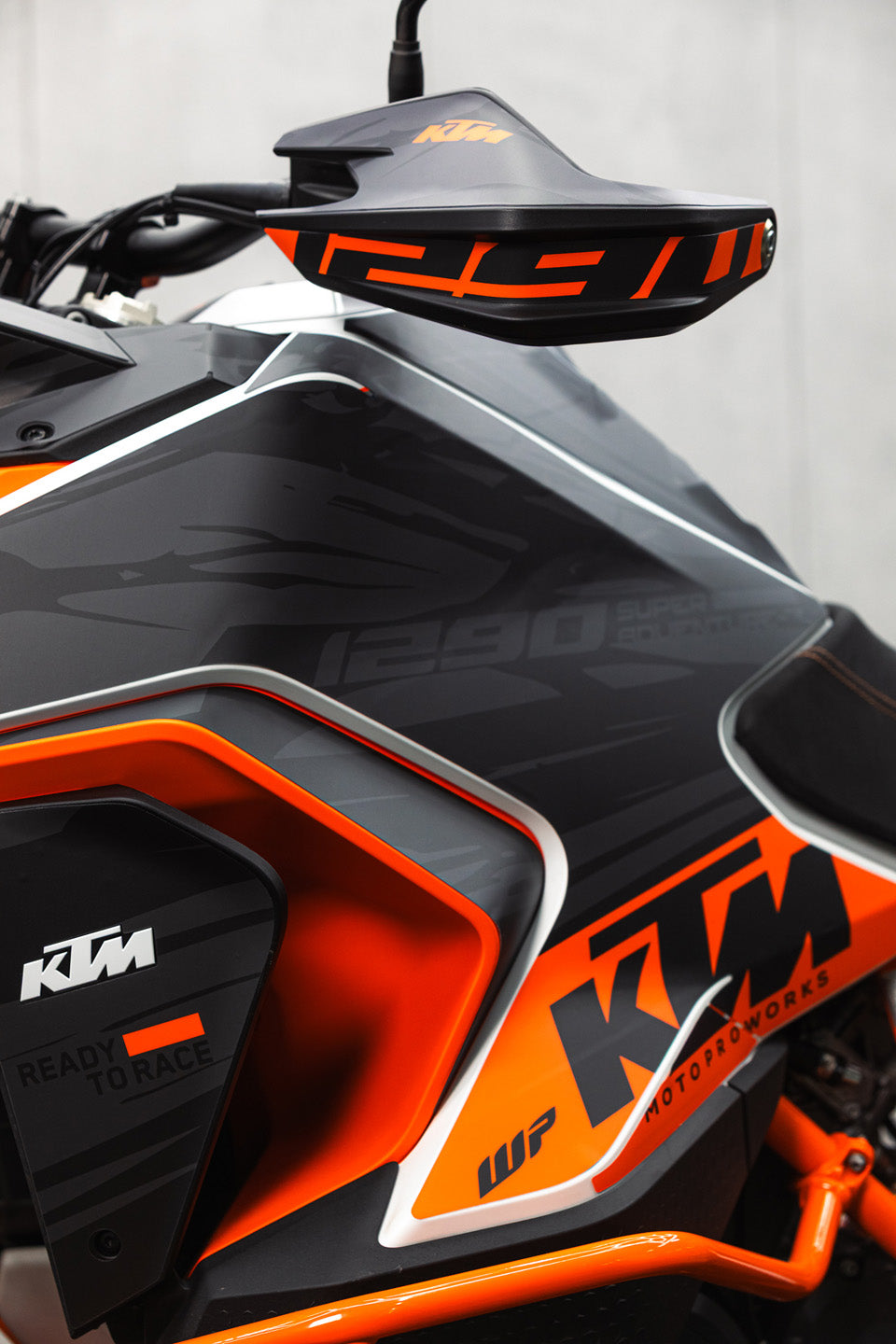 KTM 1290 Super Adventure GRAPHICS - "Fragment" (Black/Orange) - MotoProWorks