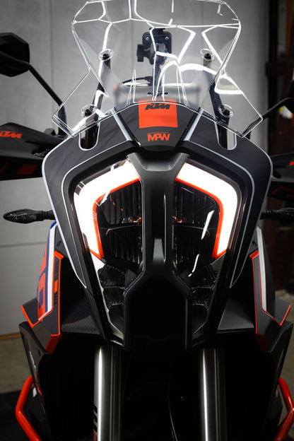 KTM 1290 Super Adventure GRAPHICS - "Fragment" (Black/Orange) - MotoProWorks