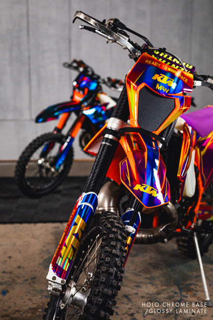 KTM EXC / EXC-F GRAPHICS - “Veltrix” (Orange) - MotoProWorks