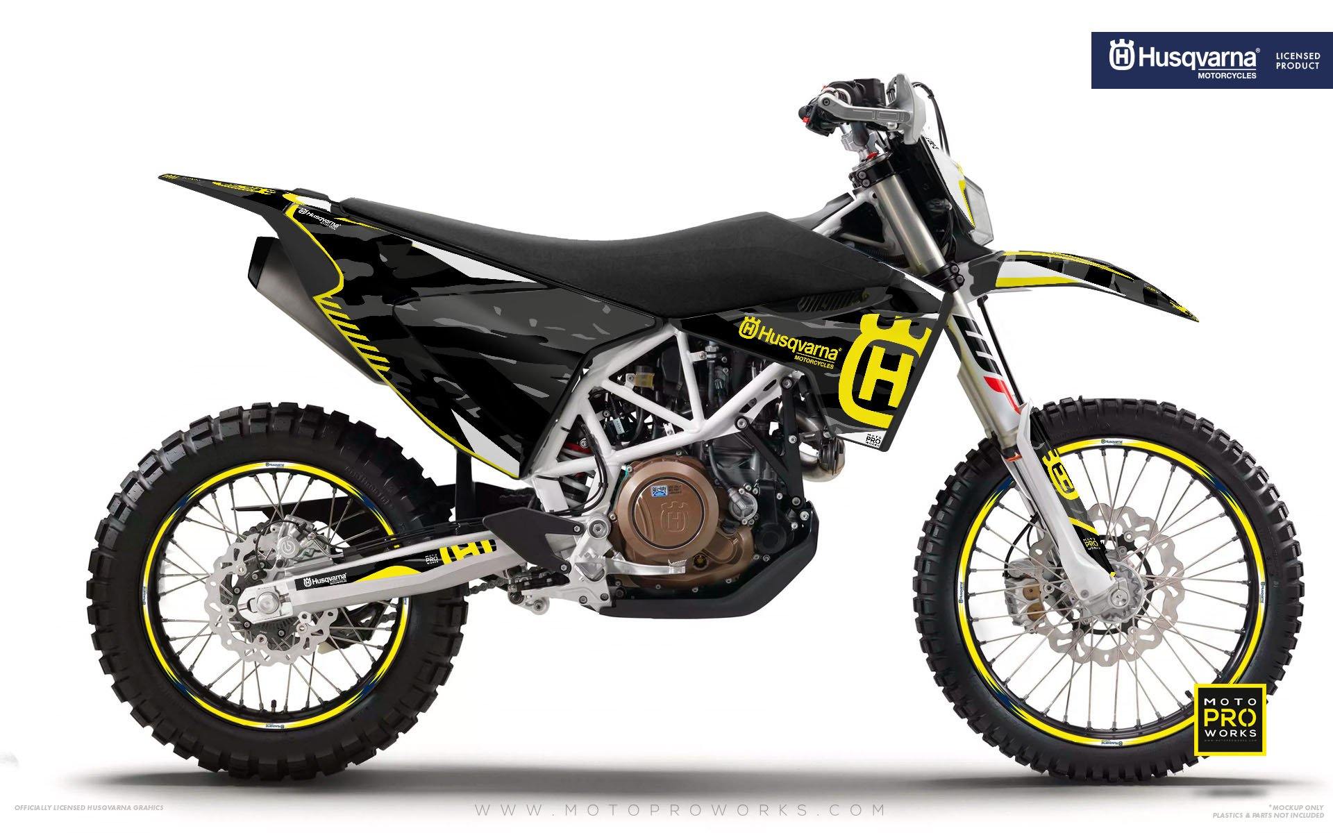 Husqvarna 701 Enduro Graphics - "FACTOR" (Tigercamo/dark) - MotoProWorks