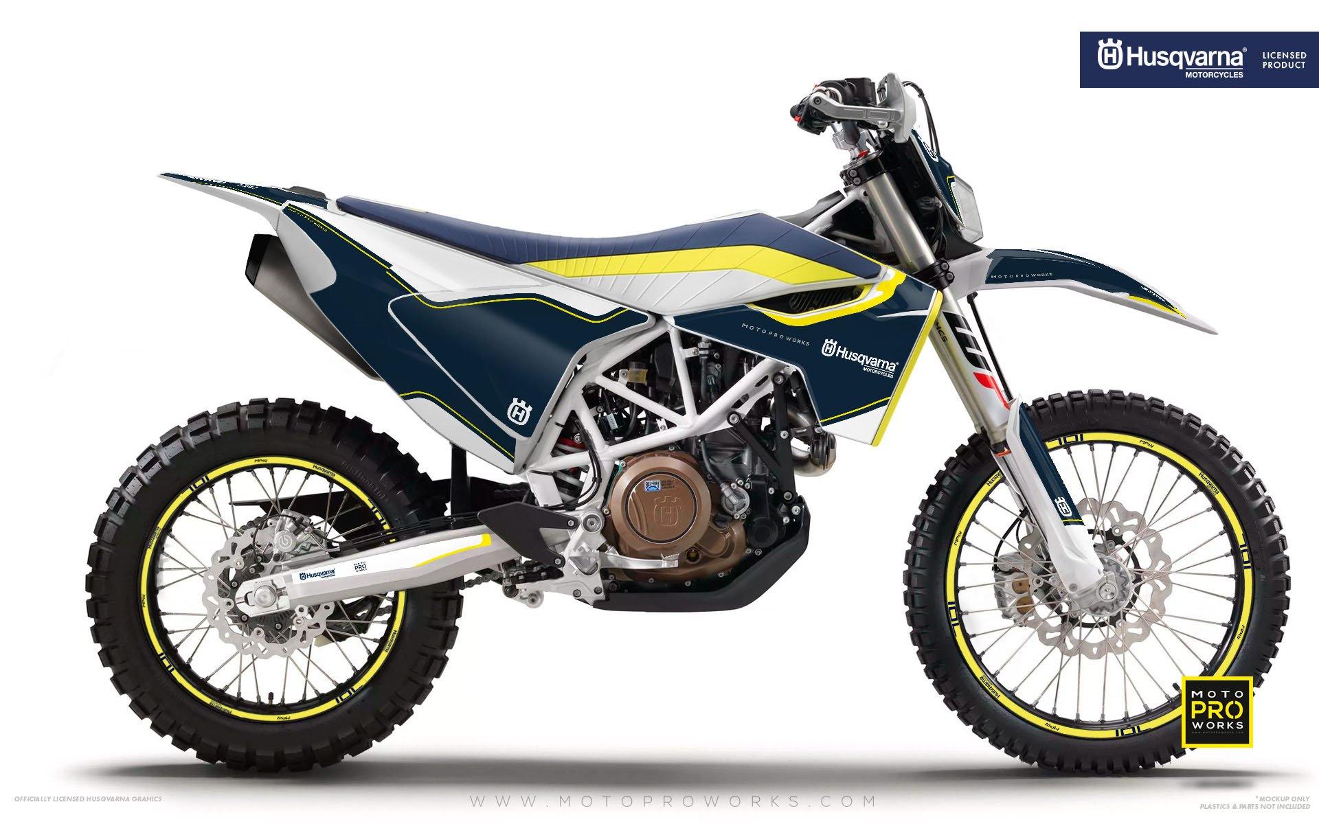 Husqvarna 701 Enduro Graphics - "HERITAGE" (Blue) - MotoProWorks
