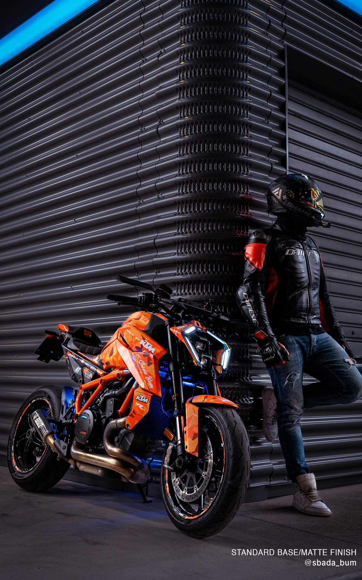 KTM 1390 Super Duke R/Evo GRAPHICS - "Flake" (Orange/Black) - MotoProWorks