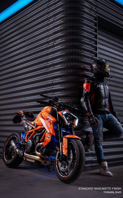 KTM 1390 Super Duke R/Evo GRAPHICS - "Flake" (Orange/Black) - MotoProWorks