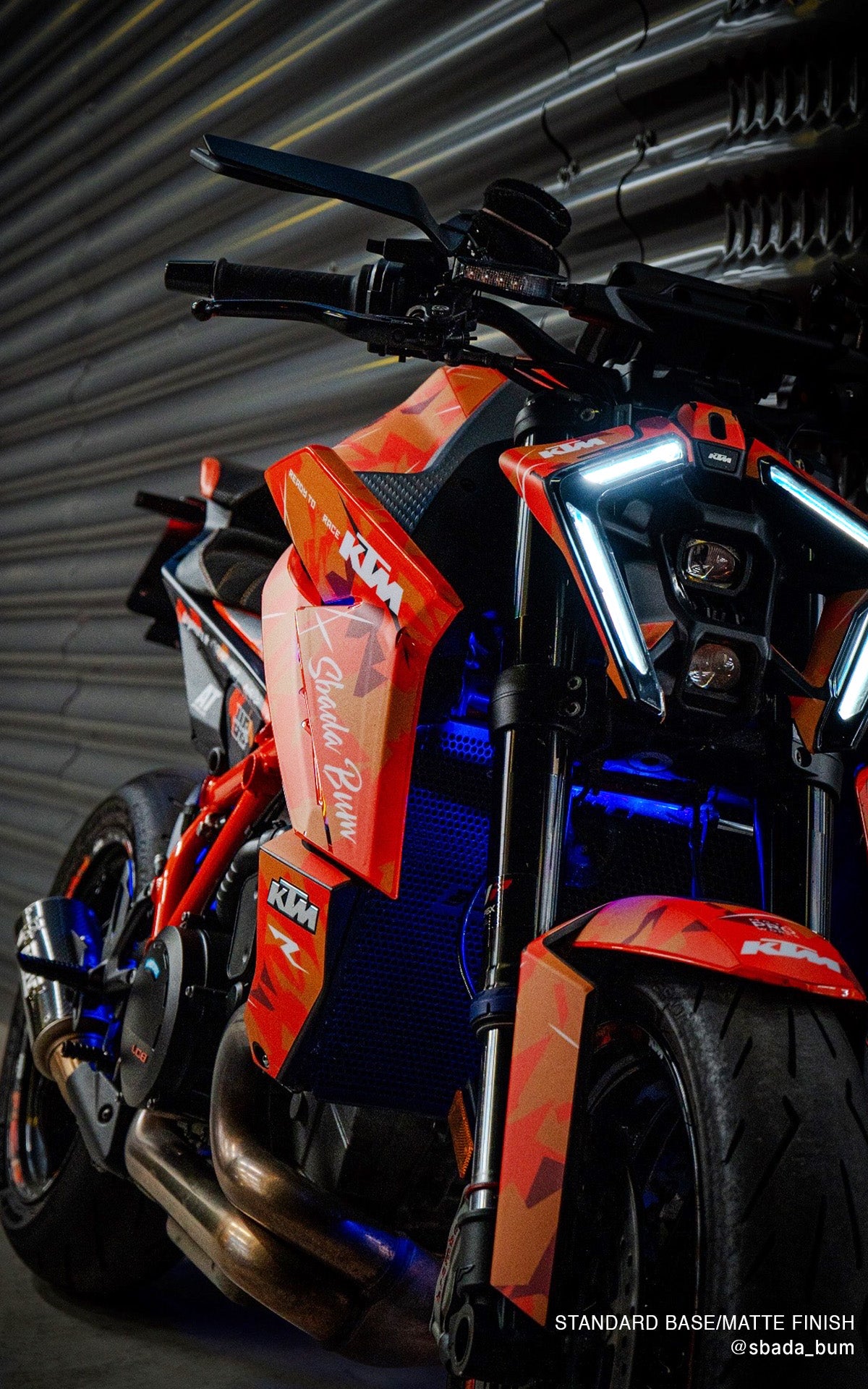 KTM 1390 Super Duke R/Evo GRAPHICS - "Flake" (Orange/Black) - MotoProWorks