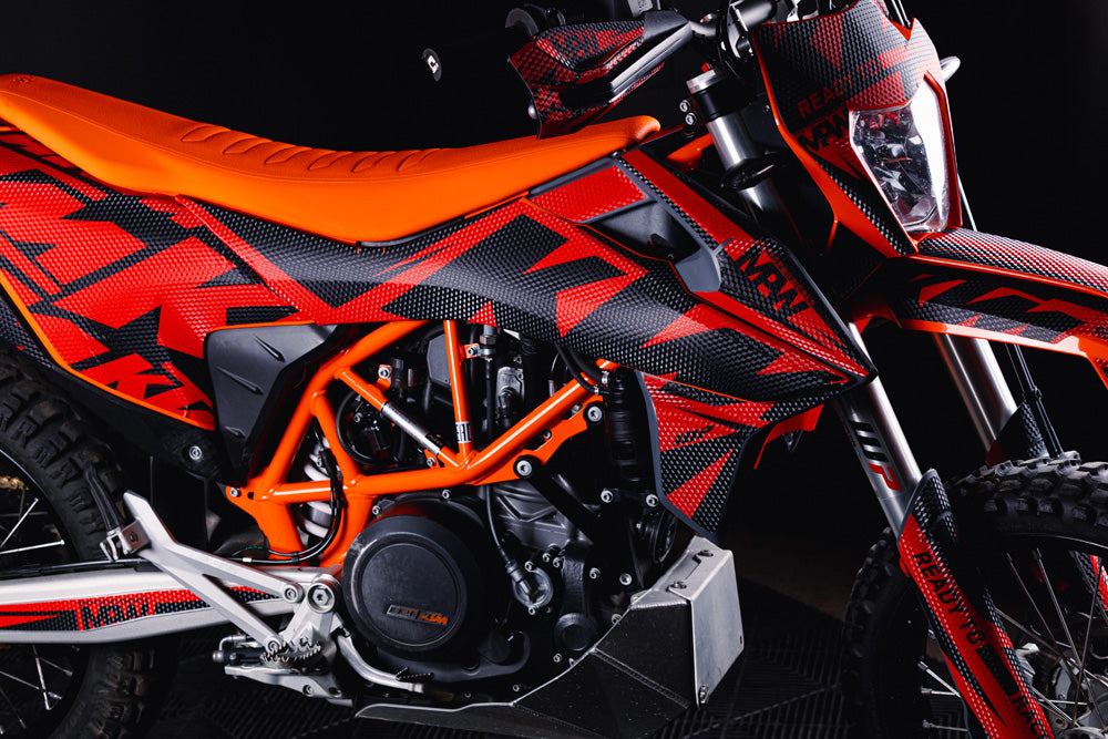 KTM 690 SMC-R GRAPHICS - "Kickdrift" (Red) - MotoProWorks
