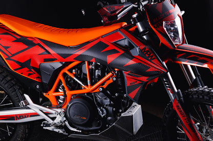 KTM 690 SMC-R GRAPHICS - "Kickdrift" (Red) - MotoProWorks
