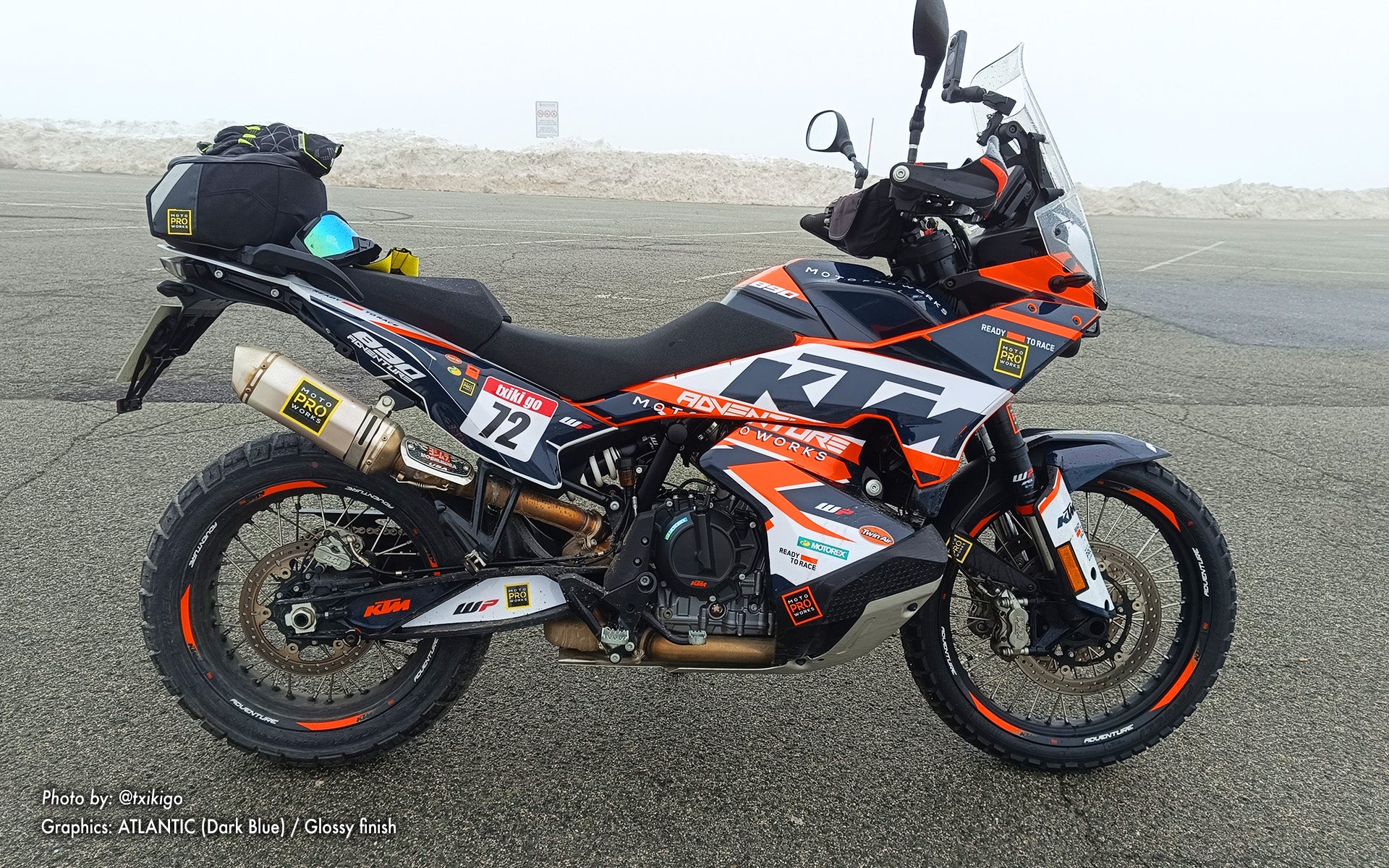 KTM 790/890 Adventure R/S 2023 GRAPHICS - "Atlantic" (Dark Blue) - MotoProWorks