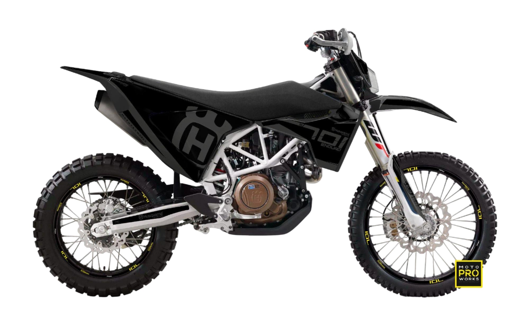 Husqvarna 701 Enduro Graphics - "SEVENOHTWO" (Black) - MotoProWorks