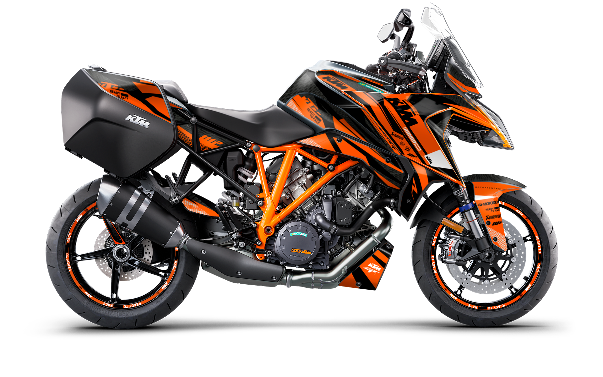 KTM 1290 Super Duke GT GRAPHICS - "Nebula" (Orange) - MotoProWorks