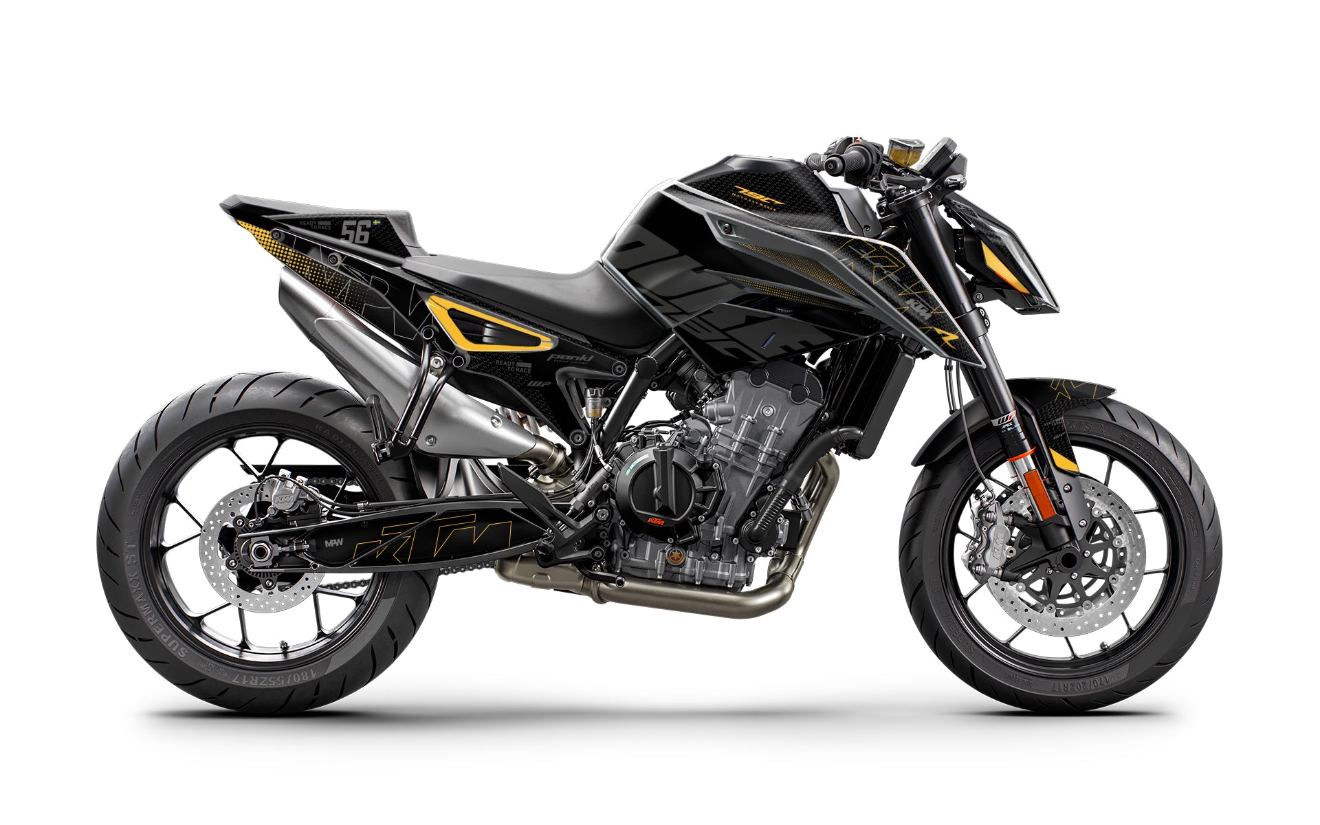 KTM 790/890 Duke GRAPHICS - “Nyro” (Gold/Black) - MotoProWorks