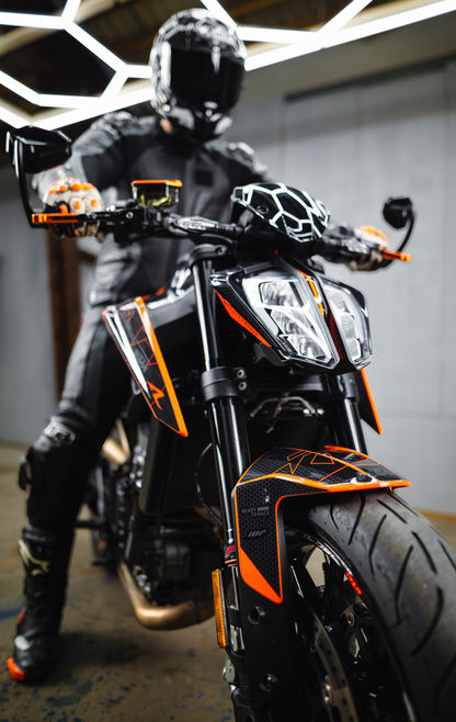 KTM 790/890 Duke GRAPHICS - “Nyro” (Orange/Black) - MotoProWorks