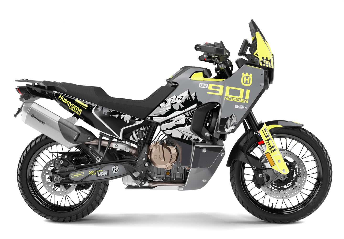 HUSQVARNA Norden 901 GRAPHICS - “Outlander" (Yellow) - MotoProWorks