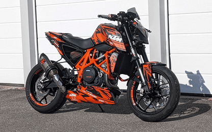 KTM 690 Duke GRAPHICS - "Pulse" (Orange) - MotoProWorks