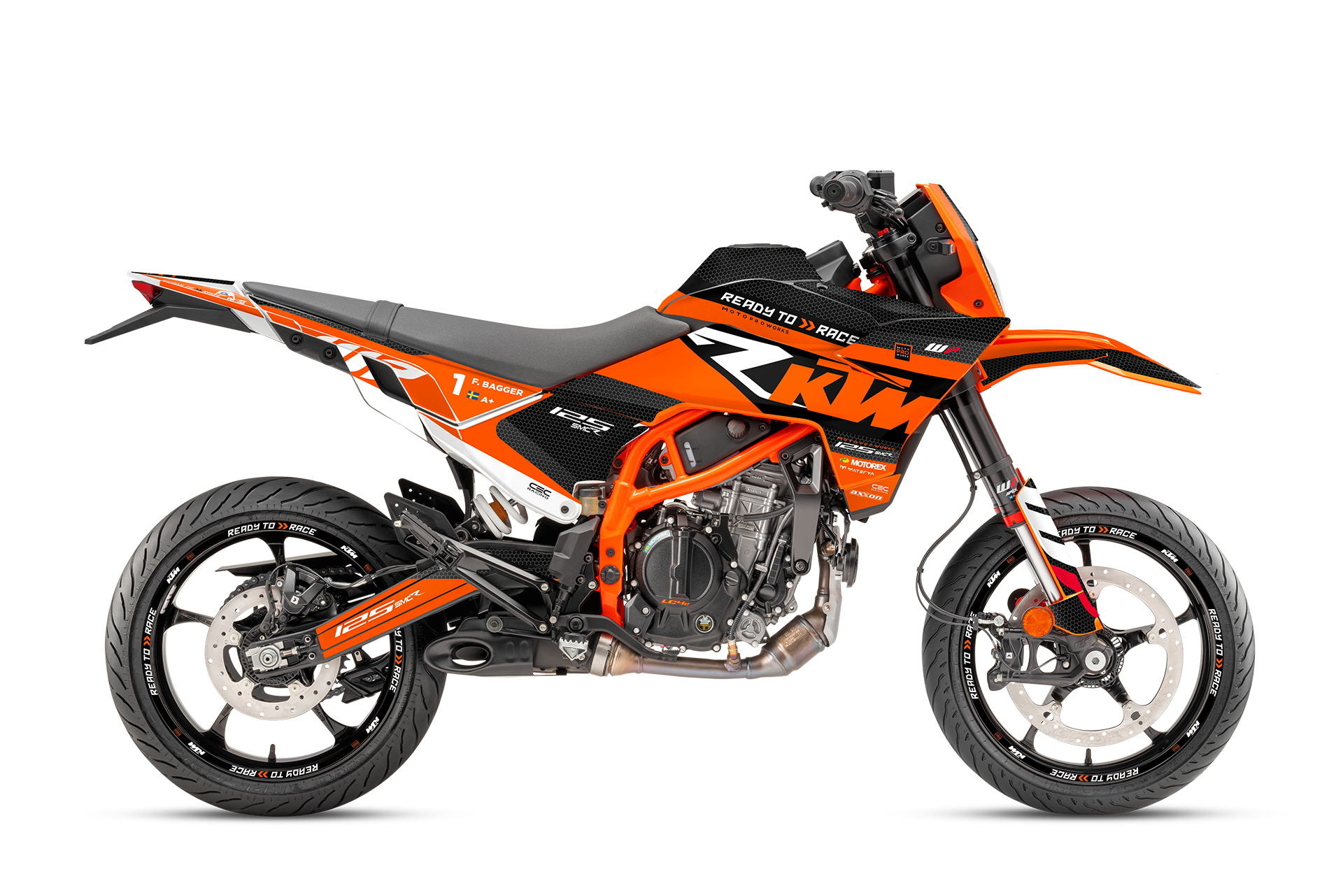 KTM 125 SMC-R GRAPHICS - "RR-Tech" (Orange) - MotoProWorks