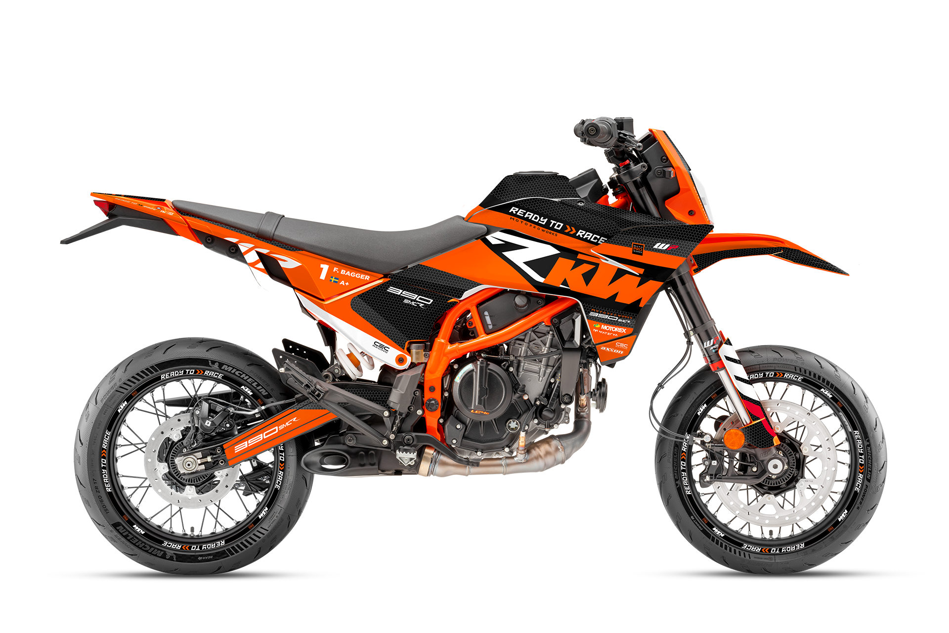 KTM 390 SMC-R GRAPHICS - "RR-Tech" (Orange) - MotoProWorks