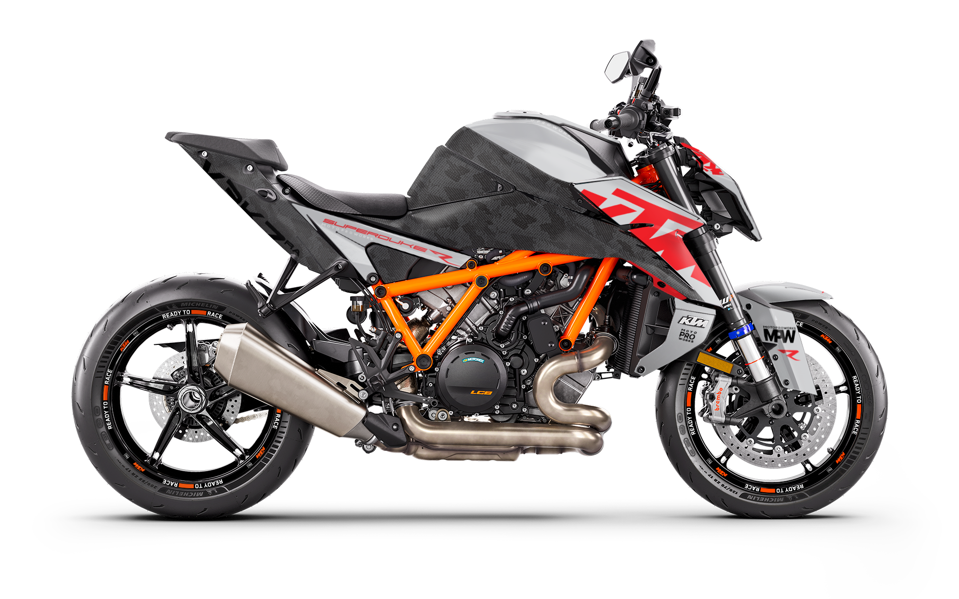 KTM 1390 Super Duke R/Evo GRAPHICS - "Vektra" (Chalk) - MotoProWorks