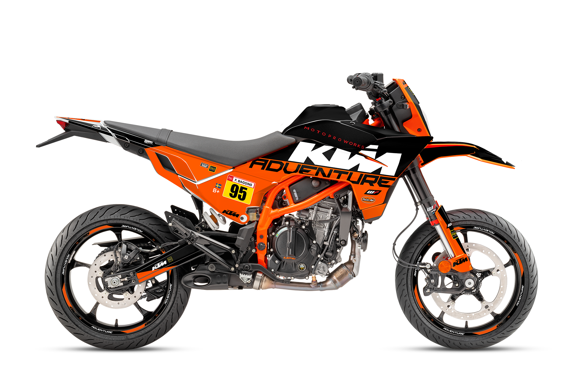 KTM 125 SMC-R GRAPHICS - "Waypointer" (Midnight) - MotoProWorks