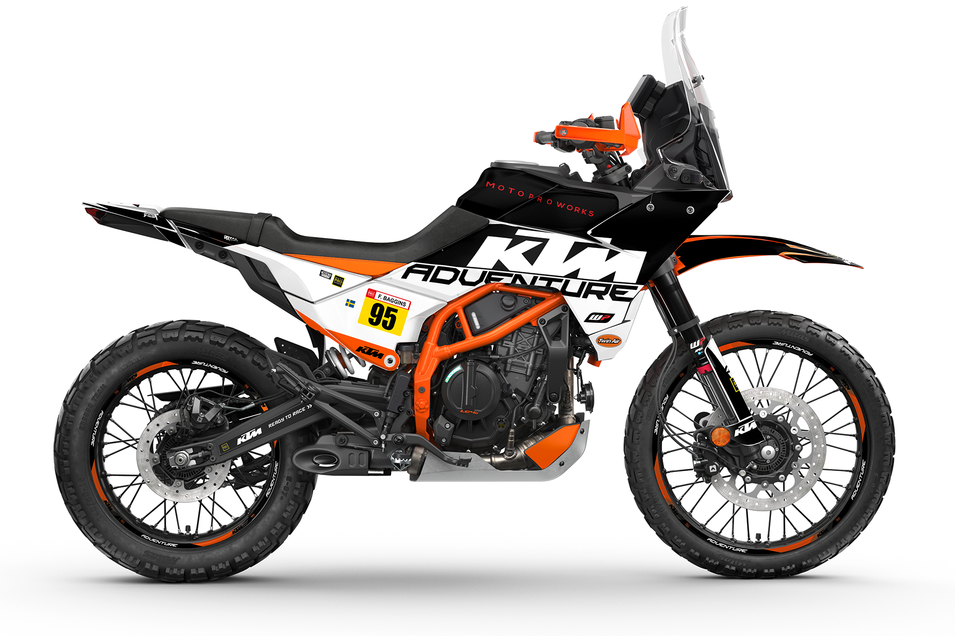 KTM 390 Adventure R / X GRAPHICS - "Waypointer" (Night) - MotoProWorks