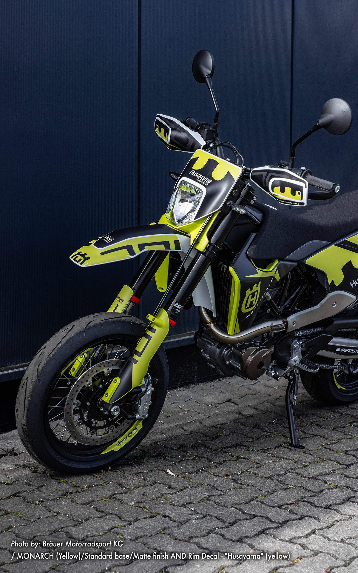 Husqvarna 701 Enduro Graphics - "Monarch" (Yellow) - MotoProWorks