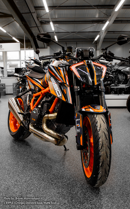 KTM 1290 Super Duke R GRAPHICS - "Ripple" (Orange) - MotoProWorks