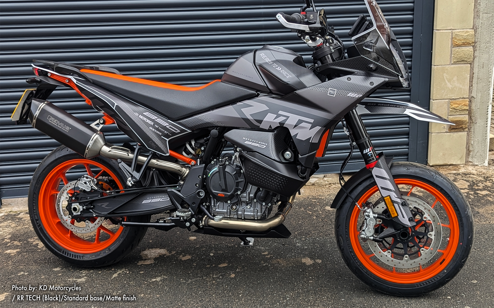 KTM 890 SMT GRAPHICS - "RR-Tech" (Black) - MotoProWorks