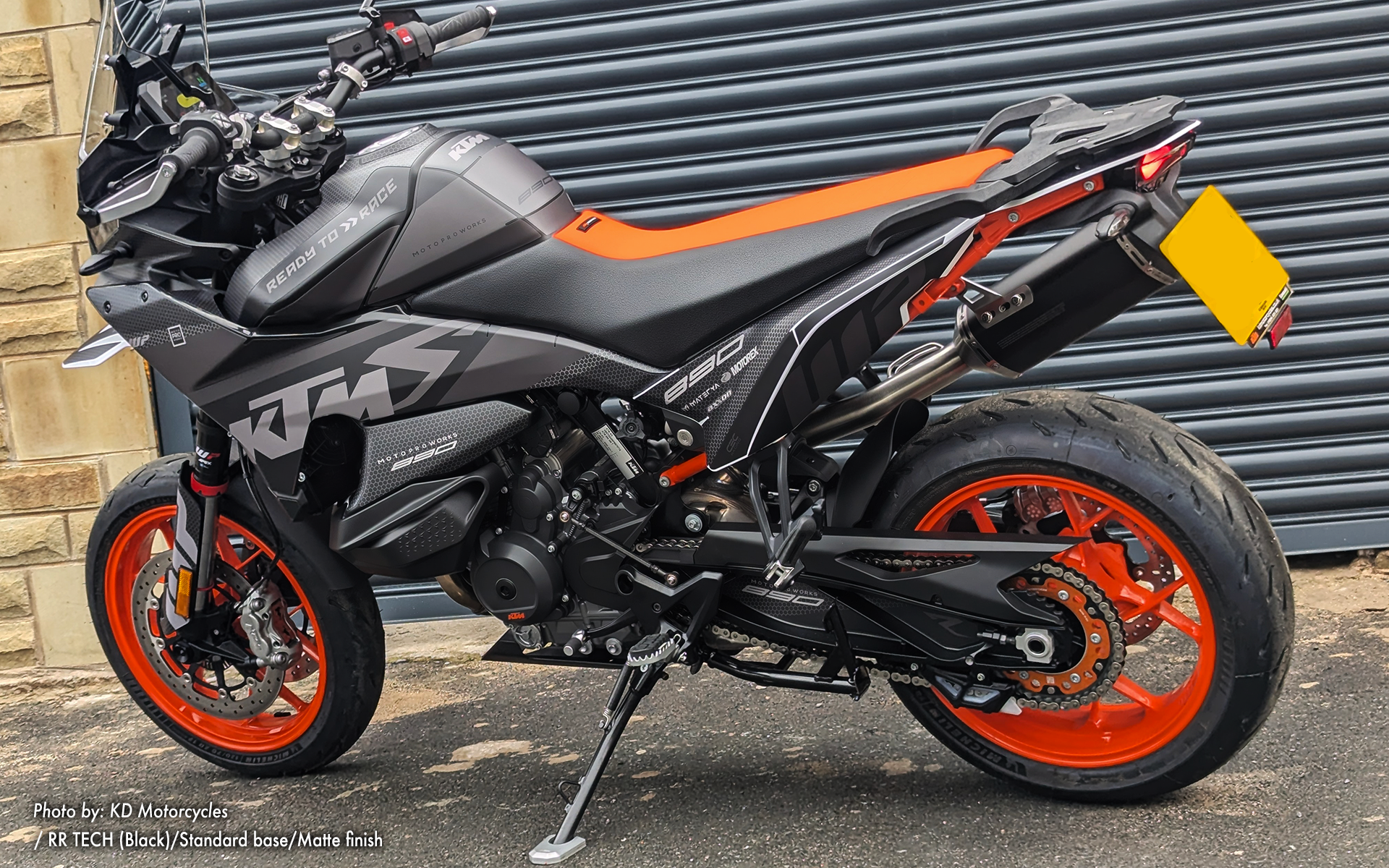 KTM 890 SMT GRAPHICS - "RR-Tech" (Black) - MotoProWorks
