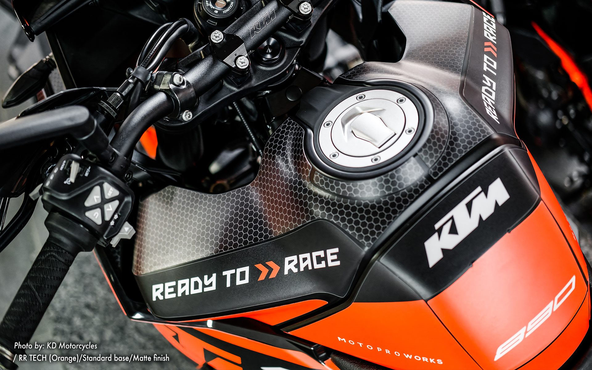 KTM 890 SMT GRAPHICS - "RR-Tech" (Orange) - MotoProWorks