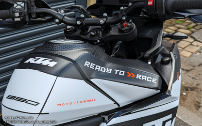 KTM 890 SMT GRAPHICS - "RR-Tech" (White) - MotoProWorks