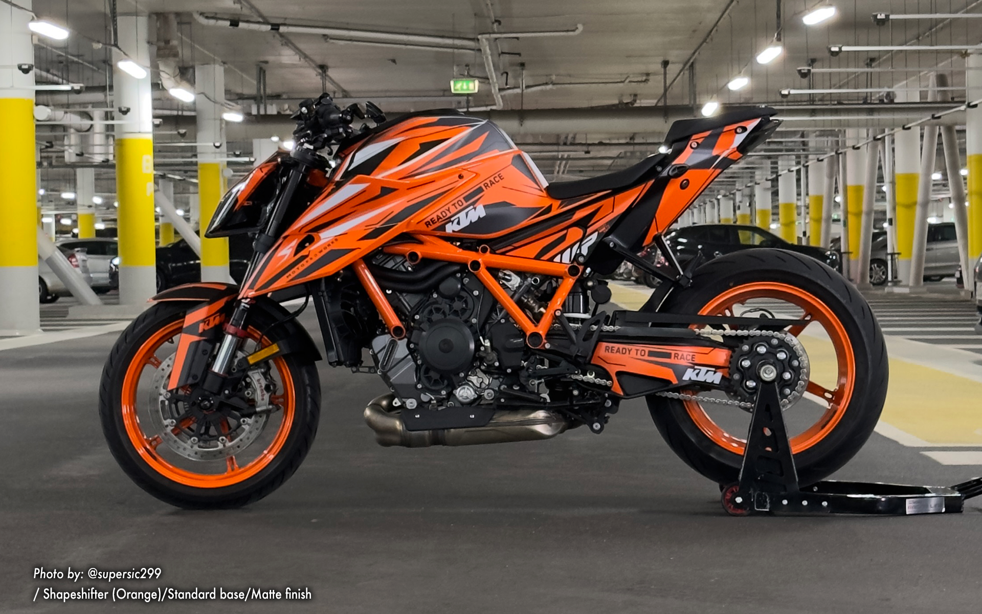 KTM 1290 Super Duke R GRAPHICS - "Shapeshifter" (Orange) - MotoProWorks