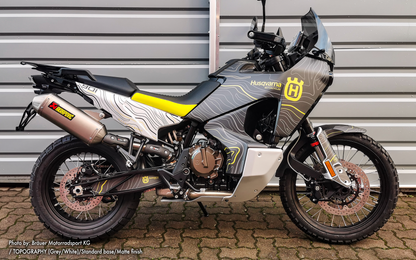 HUSQVARNA Norden 901 GRAPHICS - "Topography" (Grey/White) - MotoProWorks