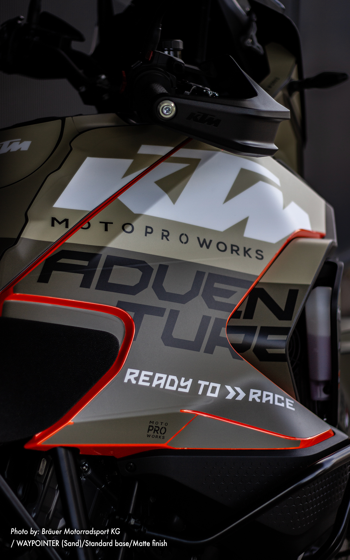 KTM 1290 Super Adventure 2021-2024 GRAPHICS - "Waypointer" (Sand) - MotoProWorks