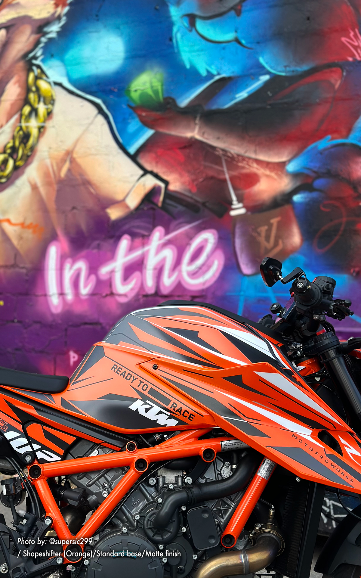 KTM 1290 Super Duke R GRAPHICS - "Shapeshifter" (Orange) - MotoProWorks